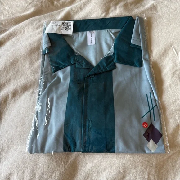 Men Retro Short Sleeve Camp Shirt Button Down
Loose Cuban Style Bowling Shirt - Picture 4 of 5